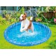 maxxpro Dog Pool and Cooling Mat - Diameter 100 cm - Dog Paddling Pool and Cooling Mat for Dogs - with Sprinklers - PVC - Blue