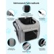 4-in-1 Dog Basket Bicycle, Expandable Dog Backpack up to 8 kg, Robust Bicycle Basket Dog with Cushion, Front Dog Bicycle Basket, Cat Backpack, Large Cats Shoulder Bag, Car Seat, Grey 4-in-1 Dog Basket Bicycle, Expandable Dog Backpack up to 8 kg, Robust Bicycle Basket Dog with Cushion, Front Dog Bicycle Basket, Cat Backpack, Large Cats Shoulder Bag, Car Seat, Grey