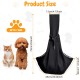 6 kg Dog Carry Bag, Portable Adjustable Dog Carrier for Dogs, Hands-Free Dog Bag, Breathable Transport Bag for Outdoor Walking Activities and Excursions (Black)