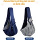 6 kg Dog Carry Bag, Portable Adjustable Dog Carrier for Dogs, Hands-Free Dog Bag, Breathable Transport Bag for Outdoor Walking Activities and Excursions (Black)