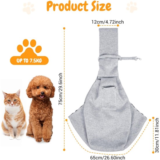 6 kg Dog Carry Bag, Portable Adjustable Dog Carrier for Dogs, Hands-Free Dog Bag, Breathable Transport Bag for Outdoor Walking Activities and Excursions (Black) 6 kg Dog Carry Bag, Portable Adjustable Dog Carrier for Dogs, Hands-Free Dog Bag, Breathable Transport Bag for Outdoor Walking Activities and Excursions (Black)
