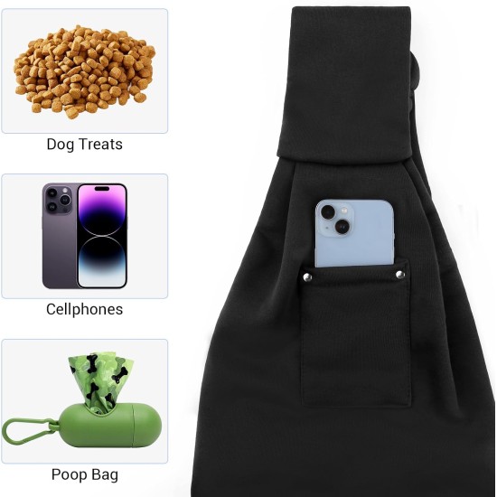 6 kg Dog Carry Bag, Portable Adjustable Dog Carrier for Dogs, Hands-Free Dog Bag, Breathable Transport Bag for Outdoor Walking Activities and Excursions (Black) 6 kg Dog Carry Bag, Portable Adjustable Dog Carrier for Dogs, Hands-Free Dog Bag, Breathable Transport Bag for Outdoor Walking Activities and Excursions (Black)
