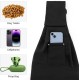 6 kg Dog Carry Bag, Portable Adjustable Dog Carrier for Dogs, Hands-Free Dog Bag, Breathable Transport Bag for Outdoor Walking Activities and Excursions (Black)