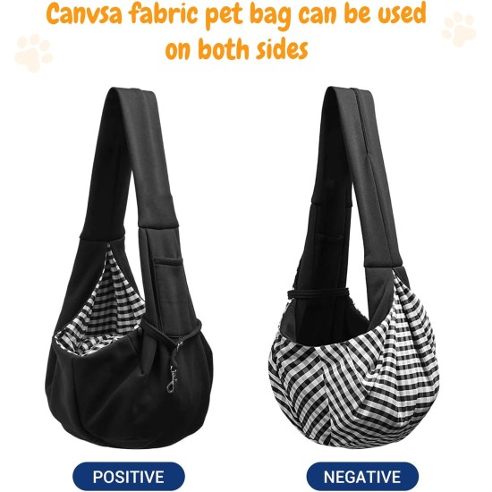 6 kg Dog Carry Bag, Portable Adjustable Dog Carrier for Dogs, Hands-Free Dog Bag, Breathable Transport Bag for Outdoor Walking Activities and Excursions (Black) 6 kg Dog Carry Bag, Portable Adjustable Dog Carrier for Dogs, Hands-Free Dog Bag, Breathable Transport Bag for Outdoor Walking Activities and Excursions (Black)