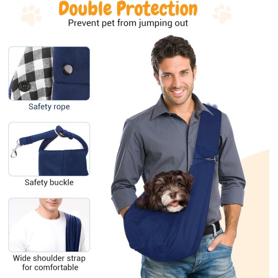 6 kg Dog Carry Bag, Portable Adjustable Dog Carrier for Dogs, Hands-Free Dog Bag, Breathable Transport Bag for Outdoor Walking Activities and Excursions (Black) 6 kg Dog Carry Bag, Portable Adjustable Dog Carrier for Dogs, Hands-Free Dog Bag, Breathable Transport Bag for Outdoor Walking Activities and Excursions (Black)