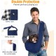 6 kg Dog Carry Bag, Portable Adjustable Dog Carrier for Dogs, Hands-Free Dog Bag, Breathable Transport Bag for Outdoor Walking Activities and Excursions (Black)