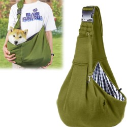 ACTOYS Shoulder Bag for Pets, Adjustable Pet Sling for Dogs, Reversible Small Dog Carrier up to 7 kg, Dog Carry Bag for Walks and Outdoor Activities (Green) ACTOYS Shoulder Bag for Pets, Adjustable Pet Sling for Dogs, Reversible Small Dog Carrier up to 7 kg, Dog Carry Bag for Walks and Outdoor Activities (Green)