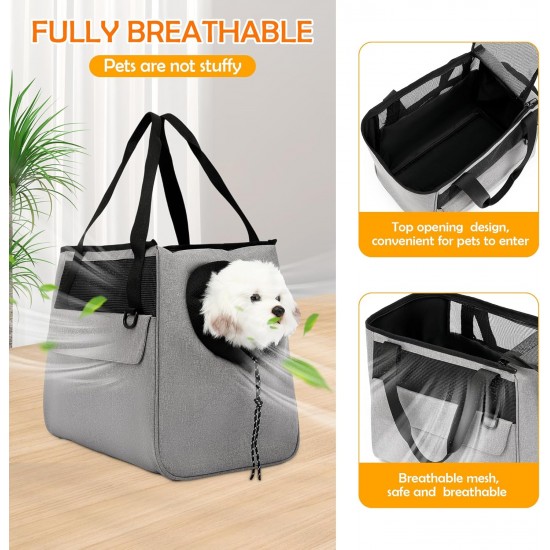 ALLSOPETS Dog Bag Breathable Cat Bag Pet Carrier Shoulder Bag Dog Carrier Bag with Safety Lead and Pockets Pet Bag for Small Dogs Puppies Cats Pink ALLSOPETS Dog Bag Breathable Cat Bag Pet Carrier Shoulder Bag Dog Carrier Bag with Safety Lead and Pockets Pet Bag for Small Dogs Puppies Cats Pink