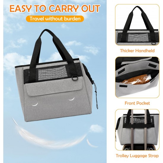 ALLSOPETS Dog Bag Breathable Cat Bag Pet Carrier Shoulder Bag Dog Carrier Bag with Safety Lead and Pockets Pet Bag for Small Dogs Puppies Cats Pink ALLSOPETS Dog Bag Breathable Cat Bag Pet Carrier Shoulder Bag Dog Carrier Bag with Safety Lead and Pockets Pet Bag for Small Dogs Puppies Cats Pink
