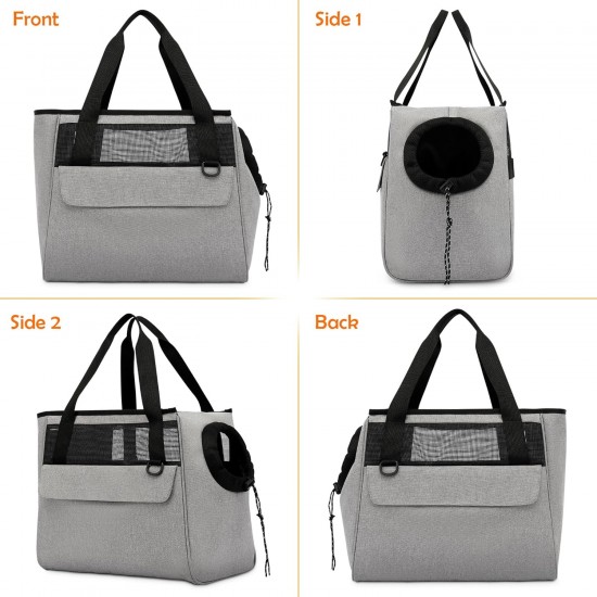 ALLSOPETS Dog Bag Breathable Cat Bag Pet Carrier Shoulder Bag Dog Carrier Bag with Safety Lead and Pockets Pet Bag for Small Dogs Puppies Cats Pink ALLSOPETS Dog Bag Breathable Cat Bag Pet Carrier Shoulder Bag Dog Carrier Bag with Safety Lead and Pockets Pet Bag for Small Dogs Puppies Cats Pink