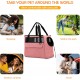 ALLSOPETS Dog Bag Breathable Cat Bag Pet Carrier Shoulder Bag Dog Carrier Bag with Safety Lead and Pockets Pet Bag for Small Dogs Puppies Cats Pink ALLSOPETS Dog Bag Breathable Cat Bag Pet Carrier Shoulder Bag Dog Carrier Bag with Safety Lead and Pockets Pet Bag for Small Dogs Puppies Cats Pink