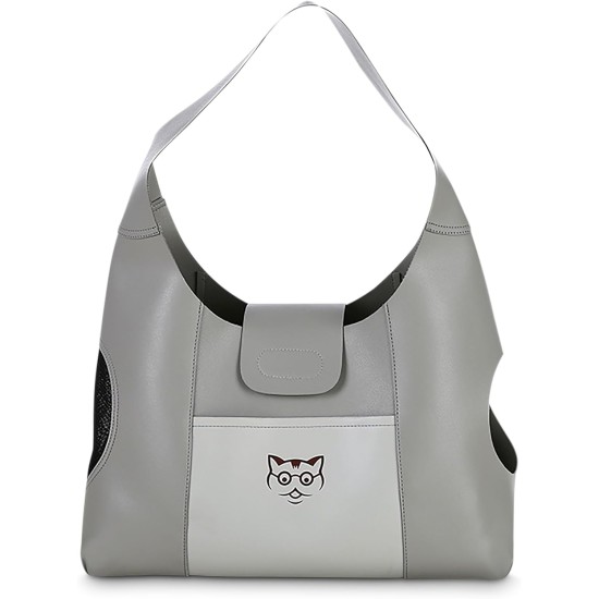 ALLSOPETS Dog Bag Cat Bag Pet Carrier Shoulder Bag Breathable Dog Carrier Bag with Safety Lead and Pockets Pet Bag for Small Dogs Puppies Cats Grey ALLSOPETS Dog Bag Cat Bag Pet Carrier Shoulder Bag Breathable Dog Carrier Bag with Safety Lead and Pockets Pet Bag for Small Dogs Puppies Cats Grey