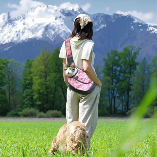 ALLSOPETS Dog Carrier Bag for Small Dogs Cats, Pet Carrier Shoulder Bag, Breathable Dog Sing, Carry Bag for Dogs Travel, for Outdoor Camping (Blue Corgi, S) ALLSOPETS Dog Carrier Bag for Small Dogs Cats, Pet Carrier Shoulder Bag, Breathable Dog Sing, Carry Bag for Dogs Travel, for Outdoor Camping (Blue Corgi, S)