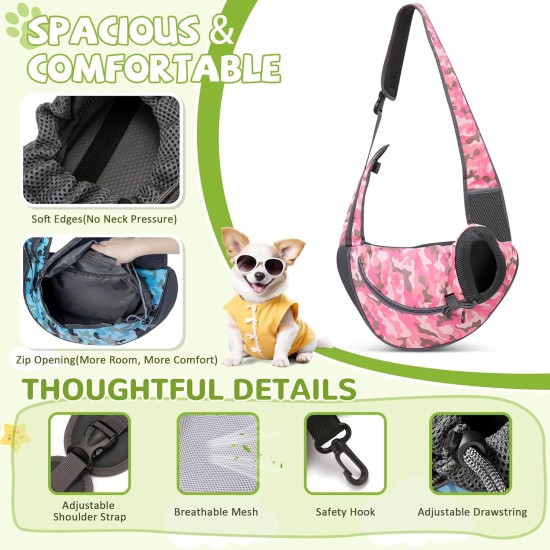 ALLSOPETS Dog Carrier Bag for Small Dogs Cats, Pet Carrier Shoulder Bag, Breathable Dog Sing, Carry Bag for Dogs Travel, for Outdoor Camping (Blue Corgi, S) ALLSOPETS Dog Carrier Bag for Small Dogs Cats, Pet Carrier Shoulder Bag, Breathable Dog Sing, Carry Bag for Dogs Travel, for Outdoor Camping (Blue Corgi, S)