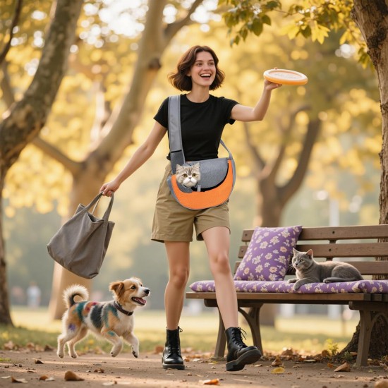 ALLSOPETS Dog Carrier Bag for Small Dogs Cats, Pet Carrier Shoulder Bag, Breathable Dog Sing, Carry Bag for Dogs Travel, for Outdoor Camping (Blue Corgi, S) ALLSOPETS Dog Carrier Bag for Small Dogs Cats, Pet Carrier Shoulder Bag, Breathable Dog Sing, Carry Bag for Dogs Travel, for Outdoor Camping (Blue Corgi, S)