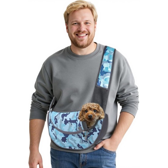 ALLSOPETS Dog Carrier Bag for Small Dogs Cats, Pet Carrier Shoulder Bag, Breathable Dog Sing, Carry Bag for Dogs Travel, for Outdoor Camping (Blue Corgi, S) ALLSOPETS Dog Carrier Bag for Small Dogs Cats, Pet Carrier Shoulder Bag, Breathable Dog Sing, Carry Bag for Dogs Travel, for Outdoor Camping (Blue Corgi, S)