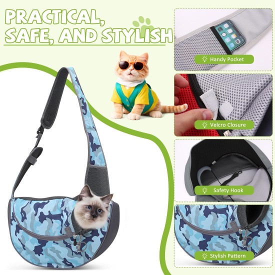 ALLSOPETS Dog Carrier Bag for Small Dogs Cats, Pet Carrier Shoulder Bag, Breathable Dog Sing, Carry Bag for Dogs Travel, for Outdoor Camping (Blue Corgi, S) ALLSOPETS Dog Carrier Bag for Small Dogs Cats, Pet Carrier Shoulder Bag, Breathable Dog Sing, Carry Bag for Dogs Travel, for Outdoor Camping (Blue Corgi, S)