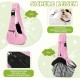 ALLSOPETS Dog Carrier Bag for Small Dogs and Cats, Breathable Dog Sling with Safety Lead, Soft Carry Bag for Travel and Veterinarian (Classic Black)