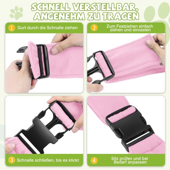 ALLSOPETS Dog Carrier Bag for Small Dogs and Cats, Breathable Dog Sling with Safety Lead, Soft Carry Bag for Travel and Veterinarian (Classic Black) ALLSOPETS Dog Carrier Bag for Small Dogs and Cats, Breathable Dog Sling with Safety Lead, Soft Carry Bag for Travel and Veterinarian (Classic Black)