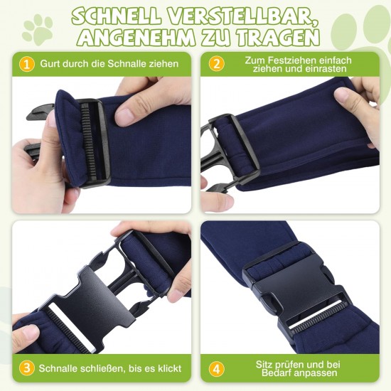 ALLSOPETS Dog Carrier Bag for Small Dogs and Cats, Breathable Dog Sling with Safety Lead, Soft Carry Bag for Travel and Veterinarian (Classic Black) ALLSOPETS Dog Carrier Bag for Small Dogs and Cats, Breathable Dog Sling with Safety Lead, Soft Carry Bag for Travel and Veterinarian (Classic Black)