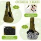 ALLSOPETS Dog Carrier Bag for Small Dogs and Cats, Breathable Dog Sling with Safety Lead, Soft Carry Bag for Travel and Veterinarian (Classic Black)