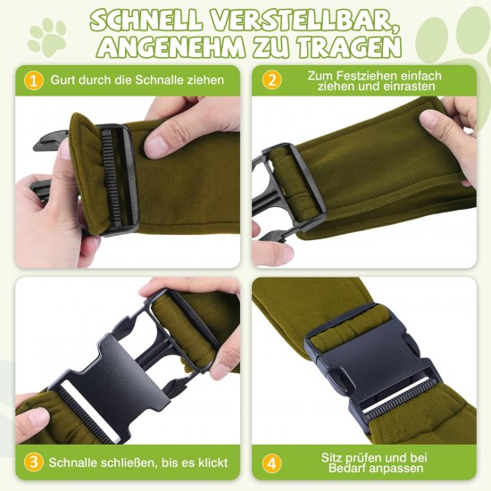 ALLSOPETS Dog Carrier Bag for Small Dogs and Cats, Breathable Dog Sling with Safety Lead, Soft Carry Bag for Travel and Veterinarian (Classic Black) ALLSOPETS Dog Carrier Bag for Small Dogs and Cats, Breathable Dog Sling with Safety Lead, Soft Carry Bag for Travel and Veterinarian (Classic Black)