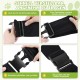ALLSOPETS Dog Carrier Bag for Small Dogs and Cats, Breathable Dog Sling with Safety Lead, Soft Carry Bag for Travel and Veterinarian (Classic Black)