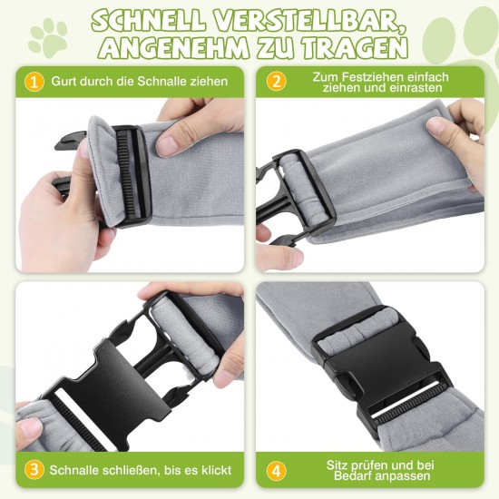 ALLSOPETS Dog Carrier Bag for Small Dogs and Cats, Breathable Dog Sling with Safety Lead, Soft Carry Bag for Travel and Veterinarian (Classic Black) ALLSOPETS Dog Carrier Bag for Small Dogs and Cats, Breathable Dog Sling with Safety Lead, Soft Carry Bag for Travel and Veterinarian (Classic Black)