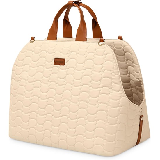 ALLSOPETS Dog Carrier, Cat Handbag, Pet Carrier, Shoulder Bag, Dog Car Seat with Safety Lead and Pockets, Travellers, Pets Carry Bag for Small Dogs, Cats, Khaki ALLSOPETS Dog Carrier, Cat Handbag, Pet Carrier, Shoulder Bag, Dog Car Seat with Safety Lead and Pockets, Travellers, Pets Carry Bag for Small Dogs, Cats, Khaki