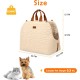 ALLSOPETS Dog Carrier, Cat Handbag, Pet Carrier, Shoulder Bag, Dog Car Seat with Safety Lead and Pockets, Travellers, Pets Carry Bag for Small Dogs, Cats, Khaki ALLSOPETS Dog Carrier, Cat Handbag, Pet Carrier, Shoulder Bag, Dog Car Seat with Safety Lead and Pockets, Travellers, Pets Carry Bag for Small Dogs, Cats, Khaki