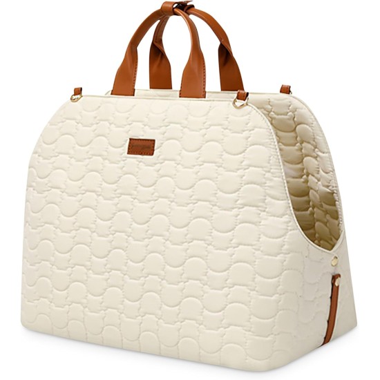 ALLSOPETS Dog Carrier, Cat Handbag, Pet Carrier, Shoulder Bag, Dog Car Seat with Safety Lead and Pockets, Travellers, Pets Carry Bag for Small Dogs, Cats, Khaki ALLSOPETS Dog Carrier, Cat Handbag, Pet Carrier, Shoulder Bag, Dog Car Seat with Safety Lead and Pockets, Travellers, Pets Carry Bag for Small Dogs, Cats, Khaki