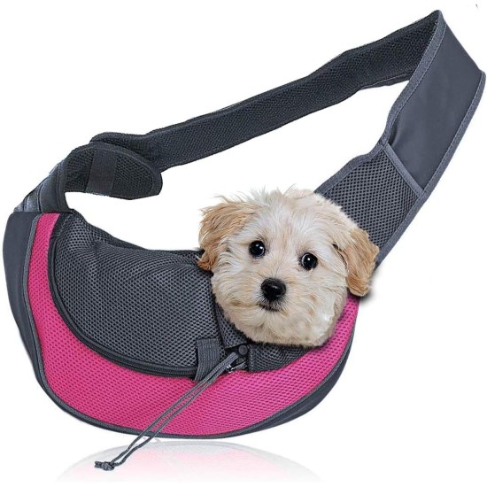 AYIDBE Dog Carrier Bag Portable Shoulder Bag for Cats Puppies Adjustable Travel Bag for Small Animals Breathable Mesh Bag Single Shoulder Bag Puppy Kitten Chihuahua AYIDBE Dog Carrier Bag Portable Shoulder Bag for Cats Puppies Adjustable Travel Bag for Small Animals Breathable Mesh Bag Single Shoulder Bag Puppy Kitten Chihuahua