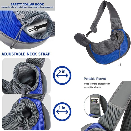 AYIDBE Dog Carrier Bag Portable Shoulder Bag for Cats Puppies Adjustable Travel Bag for Small Animals Breathable Mesh Bag Single Shoulder Bag Puppy Kitten Chihuahua AYIDBE Dog Carrier Bag Portable Shoulder Bag for Cats Puppies Adjustable Travel Bag for Small Animals Breathable Mesh Bag Single Shoulder Bag Puppy Kitten Chihuahua