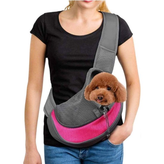 AYIDBE Dog Carrier Bag Portable Shoulder Bag for Cats Puppies Adjustable Travel Bag for Small Animals Breathable Mesh Bag Single Shoulder Bag Puppy Kitten Chihuahua AYIDBE Dog Carrier Bag Portable Shoulder Bag for Cats Puppies Adjustable Travel Bag for Small Animals Breathable Mesh Bag Single Shoulder Bag Puppy Kitten Chihuahua
