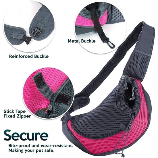 AYIDBE Dog Carrier Bag Portable Shoulder Bag for Cats Puppies Adjustable Travel Bag for Small Animals Breathable Mesh Bag Single Shoulder Bag Puppy Kitten Chihuahua AYIDBE Dog Carrier Bag Portable Shoulder Bag for Cats Puppies Adjustable Travel Bag for Small Animals Breathable Mesh Bag Single Shoulder Bag Puppy Kitten Chihuahua