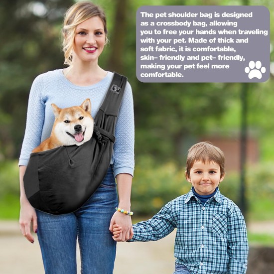 Adjustable Dog Sling Carrier Bag, Dog Carrier, Dog Carrier, Puppy Carrying Capacity up to 7 kg, Comfortable, for Walks and Outdoor Activities Adjustable Dog Sling Carrier Bag, Dog Carrier, Dog Carrier, Puppy Carrying Capacity up to 7 kg, Comfortable, for Walks and Outdoor Activities