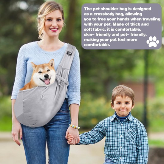 Adjustable Dog Sling Carrier Bag, Dog Carrier, Dog Carrier, Puppy Carrying Capacity up to 7 kg, Comfortable, for Walks and Outdoor Activities Adjustable Dog Sling Carrier Bag, Dog Carrier, Dog Carrier, Puppy Carrying Capacity up to 7 kg, Comfortable, for Walks and Outdoor Activities