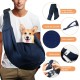 Adjustable Shoulder Strap for Small Dogs Shoulder Strap Hands-Free Belly Up to 7.5kg for Outdoor Travel Subway