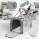 AiQInu Transport Bag Cat Dog Foldable Dog Transport Box with Adjustable Shoulder Strap Load Capacity 3-6 kg for Medium Small Dog Cat Pets on Plane AiQInu Transport Bag Cat Dog Foldable Dog Transport Box with Adjustable Shoulder Strap Load Capacity 3-6 kg for Medium Small Dog Cat Pets on Plane