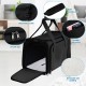 AiQInu Transport Bag Cat Dog Foldable Dog Transport Box with Adjustable Shoulder Strap Load Capacity 3-6 kg for Medium Small Dog Cat Pets on Plane AiQInu Transport Bag Cat Dog Foldable Dog Transport Box with Adjustable Shoulder Strap Load Capacity 3-6 kg for Medium Small Dog Cat Pets on Plane