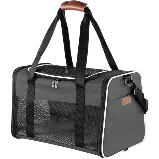 Akinerri Airline Approved Pet Carrier Soft Sided Folding Puppy Cat Carrier Carrier for Small Medium Cats Akinerri Airline Approved Pet Carrier Soft Sided Folding Puppy Cat Carrier Carrier for Small Medium Cats