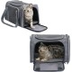 Akinerri Airline Approved Pet Carrier Soft Sided Folding Puppy Cat Carrier Carrier for Small Medium Cats Akinerri Airline Approved Pet Carrier Soft Sided Folding Puppy Cat Carrier Carrier for Small Medium Cats