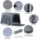 Akinerri Airline Approved Pet Carrier Soft Sided Folding Puppy Cat Carrier Carrier for Small Medium Cats Akinerri Airline Approved Pet Carrier Soft Sided Folding Puppy Cat Carrier Carrier for Small Medium Cats