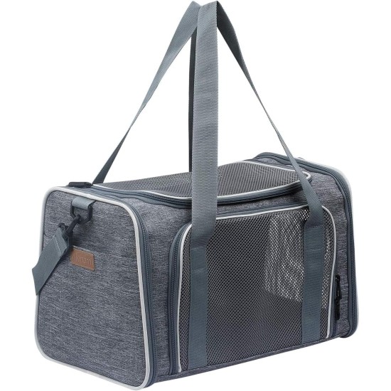 Akinerri Airline Approved Pet Carrier Soft Sided Folding Puppy Cat Carrier Carrier for Small Medium Cats Akinerri Airline Approved Pet Carrier Soft Sided Folding Puppy Cat Carrier Carrier for Small Medium Cats