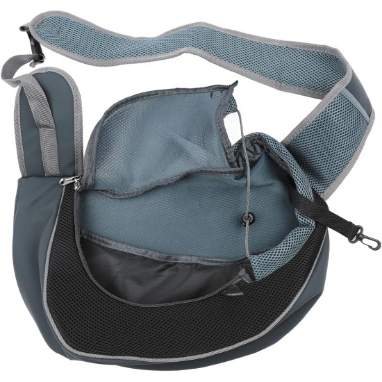 Akozon Pet Sling Carrier Bag, Pet Sling Breathable Mesh Portable Single Shoulder Bag Dog Carrier Sling for Outdoor Travel (Black) Akozon Pet Sling Carrier Bag, Pet Sling Breathable Mesh Portable Single Shoulder Bag Dog Carrier Sling for Outdoor Travel (Black)