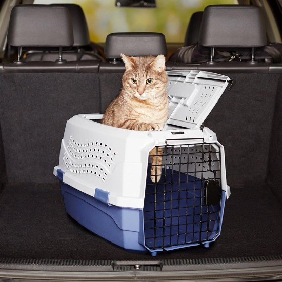 Amazon Basics Pet Carrier - 2 Doors, 1 Roof Opening Amazon Basics Pet Carrier - 2 Doors, 1 Roof Opening