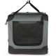 Amazon Basics Portable Folding Travel Kennel with Soft Sides and 4 Doors Large for Cats, Dogs, Rabbits and Other Small Animals, Grey, L 91 x W 61 x H 61 cm Amazon Basics Portable Folding Travel Kennel with Soft Sides and 4 Doors Large for Cats, Dogs, Rabbits and Other Small Animals, Grey, L 91 x W 61 x H 61 cm