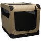 Amazon Basics Portable Folding Travel Kennel with Soft Sides and 4 Doors Large for Cats, Dogs, Rabbits and Other Small Animals, Grey, L 91 x W 61 x H 61 cm Amazon Basics Portable Folding Travel Kennel with Soft Sides and 4 Doors Large for Cats, Dogs, Rabbits and Other Small Animals, Grey, L 91 x W 61 x H 61 cm