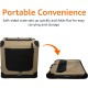 Amazon Basics Portable Folding Travel Kennel with Soft Sides and 4 Doors Large for Cats, Dogs, Rabbits and Other Small Animals, Grey, L 91 x W 61 x H 61 cm Amazon Basics Portable Folding Travel Kennel with Soft Sides and 4 Doors Large for Cats, Dogs, Rabbits and Other Small Animals, Grey, L 91 x W 61 x H 61 cm