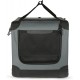Amazon Basics Portable Folding Travel Kennel with Soft Sides and 4 Doors Large for Cats, Dogs, Rabbits and Other Small Animals, Grey, L 91 x W 61 x H 61 cm Amazon Basics Portable Folding Travel Kennel with Soft Sides and 4 Doors Large for Cats, Dogs, Rabbits and Other Small Animals, Grey, L 91 x W 61 x H 61 cm